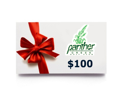 Panther Creek Golf Club $100 gift card