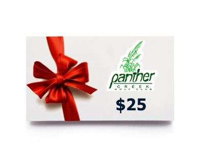 Panther Creek Golf Club $25 gift card